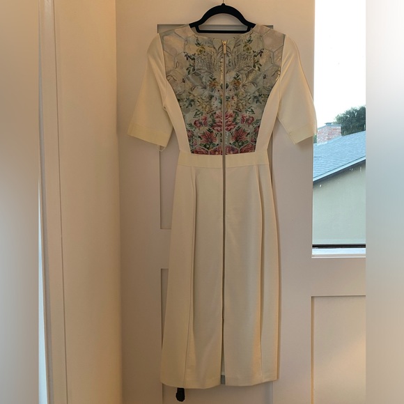 NWT Ted Baker Dorn patchwork bodycon sleeved dress - Ted Baker size 1/US size 4 - Picture 9 of 16